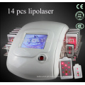 Com 14pcs laser pads portátil perda de peso zerona lipo laser máquina